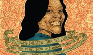 Teaching Tolerance illustration of a smiley student