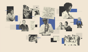 Collage of civil rights activists.