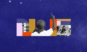 collage image of students