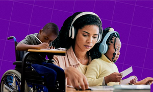 Collage image of students with disabilities