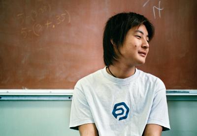 Photo of Kenta, a Sophomore at Olney Friends School, is from Tokyo.