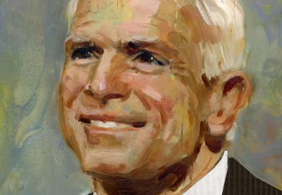 John McCain profile illustration