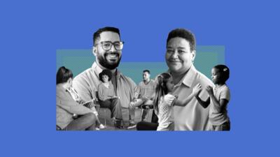 Collage of multiracial adults and children