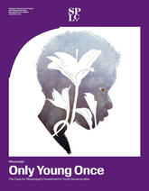 Profile of a child's head with flowers superimposed